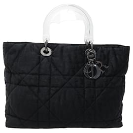 Vintage Y2K Dior Rebelle Large Black Leather Shoulder Hand Bag