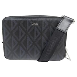 Christian Dior-NEW DIOR HANDBAG WITH CD DIAMOND CANVAS POUCH 2ESBC119DCO BANDOULIERE BAG-Other
