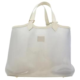 Louis Vuitton-LOUIS VUITTON Epi Plage Lagoon Bay Tote Bag White Clear M92151 LV Auth 42037-White,Other