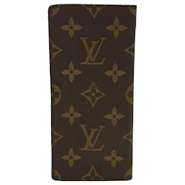 Louis Vuitton-LOUIS VUITTON Monogram Etui A Lunettes Estuche simple para gafas M62962 LV Auth ki2971-Monograma