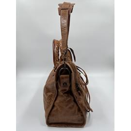 Balenciaga-Brown Lambskin City-Brown