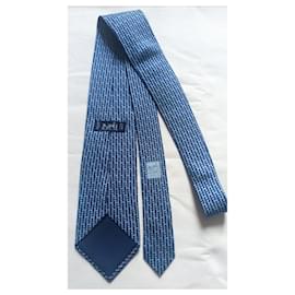 Hermès-Krawatten-Blau