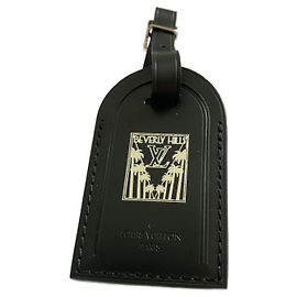 Louis Vuitton Beverly Hills Bag Charm Leather Black Silvery Black Silvery