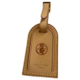 Louis Vuitton Year of Monkey Vachetta Bag Charm Beige Caramel