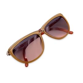 Christian Dior-Óculos de sol feminino vintage Optyl 2372 10 55/13 135MILÍMETROS-Laranja
