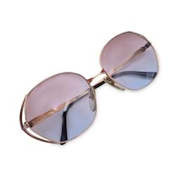 Christian Dior-Óculos de sol femininos grandes vintage 2302 41 56/17 125MILÍMETROS-Dourado