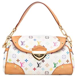 Louis Vuitton-Louis Vuitton White Monogram Multicolore Beverly MM-White