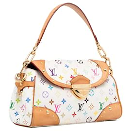 Louis Vuitton-Louis Vuitton White Monogram Multicolore Beverly MM-White