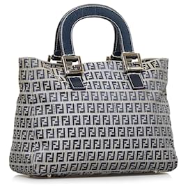 Fendi-Fendi Brown Zucchino Tote Bag-Brown