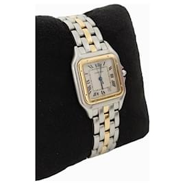 Cartier-Reloj Cartier Panthère Oro y Acero MM ref. 1-Dorado