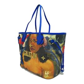 Louis Vuitton-Masters Collection Gauguin Neverfull MM mit Beutel-Blau