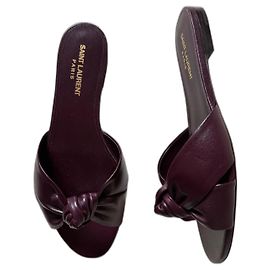 Saint Laurent bailarinas Burdeos