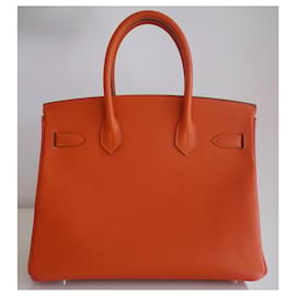 Hermès-Sac Hermes Birkin 30 Epsom orange-Orange