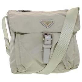 Prada-PRADA Shoulder Bag Nylon Gray Auth 42714-Grey