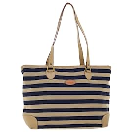 Bally-BALLY Tote Bag Canvas Beige Auth bs5502-Beige