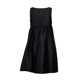 Moschino-Moschino Cheap and Chic Cocktail Dress with Pleated Ruffles-Black