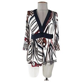 Top Elisabetta Franchi Celyn B em viscose Multicor