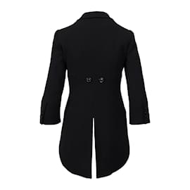 Moschino-Moschino Cheap and Chic Cropped Tailcoat-Black