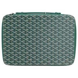 Goyard-Goyard Universal Companion Portfolio Case in tela rivestita verde-Altro