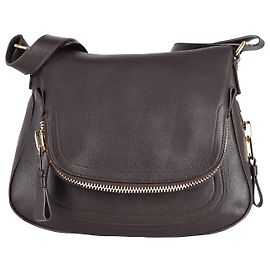 Bolsa de ombro Jennifer Tom Ford média em couro marrom Marrom