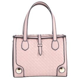 Bottega Veneta Bolsa Tote com Alça Forrada em Couro de Bezerro Rosa Marrom Vermelho