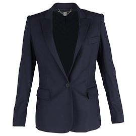 Stella Mc Cartney Klassischer Blazer „Ingrid“ von Stella McCartney aus marineblauer Wolle Blau Marineblau