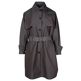 Gabardina con cinturón Prada en algodón gris Gris