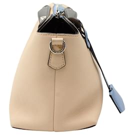 Fendi-Fendi By the Way Small Bag in Peach and Blue Calfskin Leather-Peach