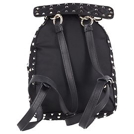 Valentino Garavani Mini Sac à Dos Rockstud Spike en Cuir Noir Noir