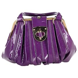 Alexander Mcqueen-Alexander McQueen Elvie Bag in Purple Patent Leather-Purple