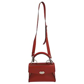 Proenza Schouler-Proenza Schouler Small Hava Top Handle Bag in Red Leather-Red