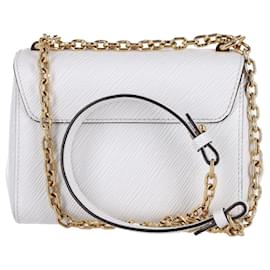 Louis Vuitton-Louis Vuitton Twist PM Shoulder Bag in White Epi Leather-White