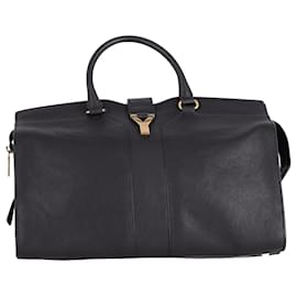 Grand Cabas Yves Saint Laurent Cabas Chyc en Cuir Noir Noir