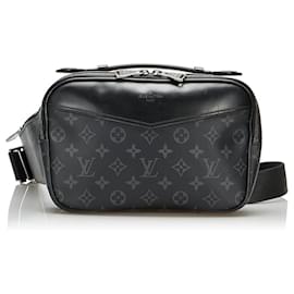 Louis Vuitton schwarze Monogramm-Eclipse-Explorer-Gürteltasche Schwarz