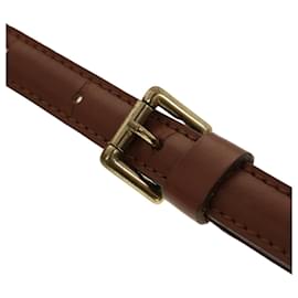 Louis Vuitton-LOUIS VUITTON Bandoulière Epi 37.4""-44.5"" Marron LV Auth 43151-Marron