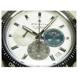 Zénith-ZENITH Chrono Master sport cadran blanc Bracelet Spécifications Biens authentiques Homme-Argenté
