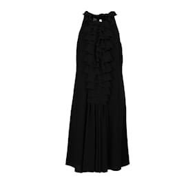Moschino-Vestido Moschino Cheap and Chic con volantes en capas-Negro