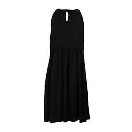 Moschino-Günstiges und schickes Moschino-Kleid mit mehrlagigen Rüschen-Schwarz