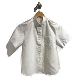 Sacai-SACAI  Tops T.International M Cotton-White
