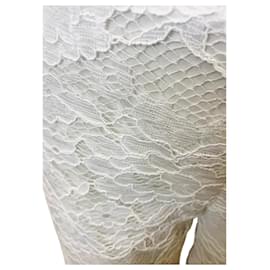 Autre Marque-Metradamo lace trousers-White