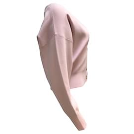 A.L.C-NO.eu.C. Suéter lilás de manga comprida com decote em V e botões elásticos-Roxo