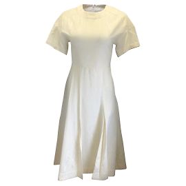 3.1 Phillip Lim 3.1 Vestido de dia com amarração na cintura Phillip Lim em off white Cru