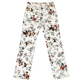 Erdem Jeans a gamba dritta multi floreale bianchi Bianco