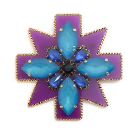 Erickson Beamon Viola / Ragazze Blu Sulla Spilla Della Pellicola Porpora