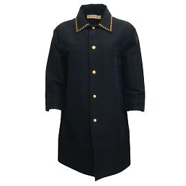 Marni Cappotto con borchie oro navy Blu navy
