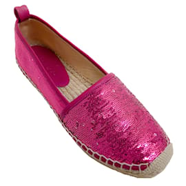 Jimmy Choo-Jimmy Choo Jazzberry Sequined Paska Espadrilles-Pink