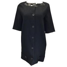 Ports 1961 Puertos 1961 Abrigo de lana y cachemir negro Negro