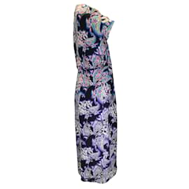 Prabal Gurung-Prabal Gurung Black Multi Paisley Printed Silk Midi Dress-Multiple colors