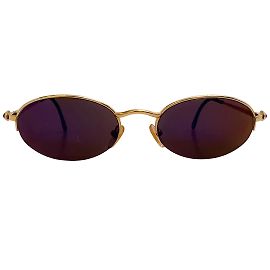 Vintage Boucheron 1990Óculos de sol dourados Dourado