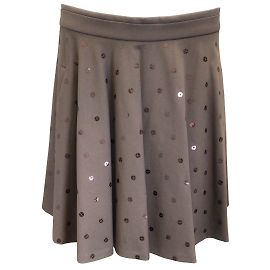 Brunello Cucinelli Brown Sequined Mini Skirt Brown